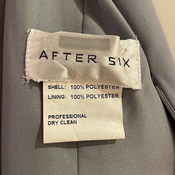 BLUE/GREY “Platinum” AFTER SIX size 10 Bridesmaid Dress - Picture 4 of 4